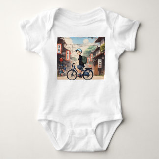 Minimalistisches Anime-inspiriertes Babygeschenk Baby Strampler