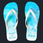Minimalistisches Aqua Blue Gradient Tante of the G Flip Flops<br><div class="desc">Diese Minimalistische Aqua Blue Gradient Tante of the Groom Flip Flops ist ein unvergessliches Geschenk für Hochzeitsfeier Mitglieder: Braut, Brautjungfrauen, Tante der Braut/Bräutigam, Trauzeugin... Sie fügen Ihrem Hochzeitstag, Junggeselinnen-Abschied oder anderen Feierlichkeiten eine stilvolle Glamour hinzu. Strich Anpassen Sie es mit Ihrer Formulierung durch die Vorlagenfelder. Wenn Sie gewollt haben, um...</div>