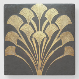 Minimalistisches Art Deco Steinuntersetzer