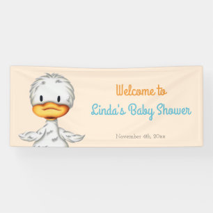 Minimalistisches Baby Duck Gender Neutral Baby Duw Banner