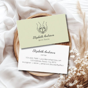 Minimalistisches Baby-Handlogo - Birth Doula, Heba Visitenkarte