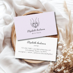 Minimalistisches Baby-Handlogo - Birth Doula, Heba Visitenkarte
