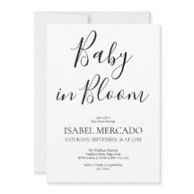 Minimalistisches Baby in Bloom