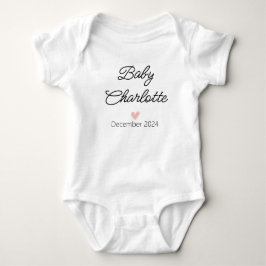 Minimalistisches Baby kommt bald | Eigenes Geschen Strampler
