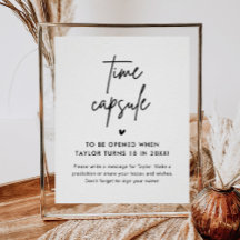 Minimalistisches Babyduschensignatur