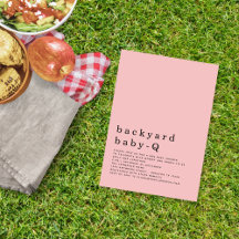 Minimalistisches Backyard Baby Q GRILLEN Dusche Ro