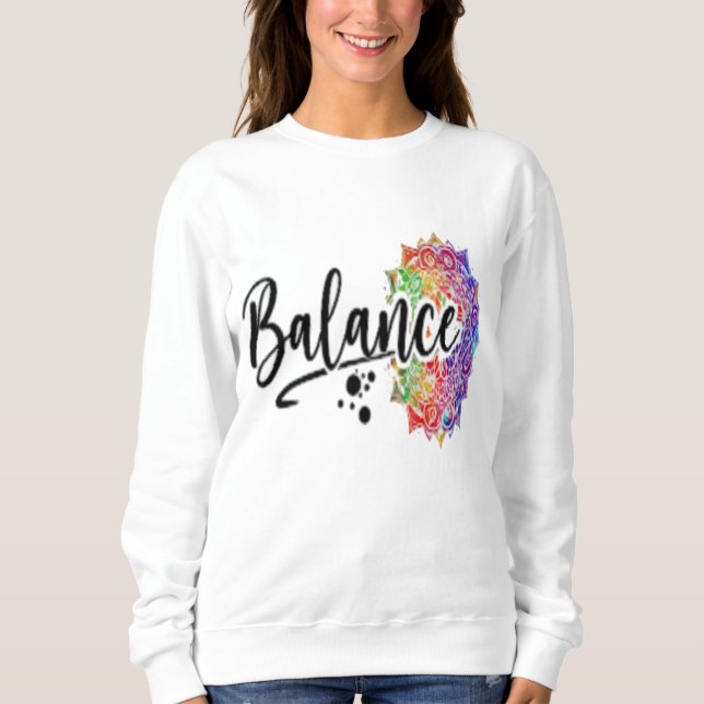 Minimalistisches "Balance" Sweatshirt - Finden Sie (Vorderseite)
