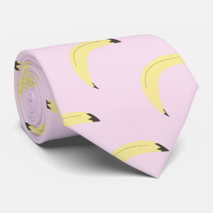 Minimalistisches Bananen-Wiederholungsmuster Obst Krawatte