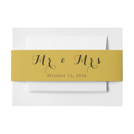 Minimalistisches Bauchband - Benutzerdefinierter T Einladungsbanderole