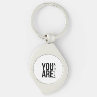 Minimalistisches „Beautiful“-Typografie-Design – S Schlüsselanhänger