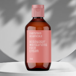 Minimalistisches Beauty-Label - staubige Rose