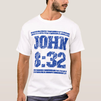Minimalistisches bedrucktes christliches Bibelvers T-Shirt
