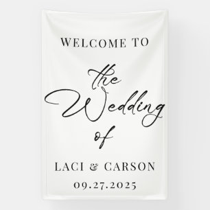 Minimalistisches Begrüßungszeichen - elegant Banner