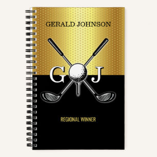 Minimalistisches benutzerdefiniertes elegantes Gol Notizbuch