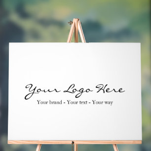 Minimalistisches benutzerdefiniertes Geschäftslogo Acrylschild
