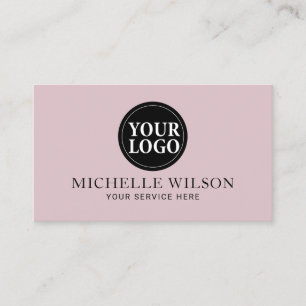 Minimalistisches benutzerdefiniertes Logo Elegante Visitenkarte