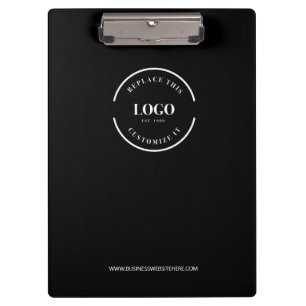 Minimalistisches, benutzerdefiniertes Logo mit ein Klemmbrett