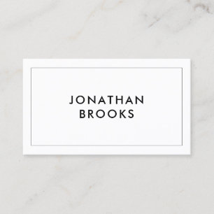 Minimalistisches, benutzerdefiniertes Logo Visitenkarte