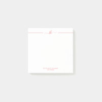 Minimalistisches benutzerdefiniertes rosa Skript-M