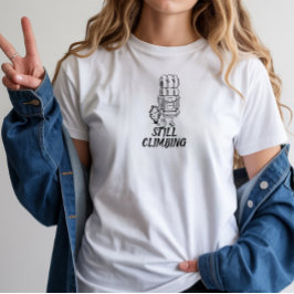 Minimalistisches Berg-Shirt mit einfachem Liniende T-Shirt