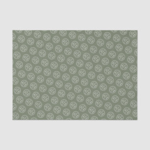 Minimalistisches beruflich-Branding-Logo-Seite Grü Seidenpapier