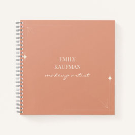 Minimalistisches Beruflich Makeup Artist Business Notizbuch
