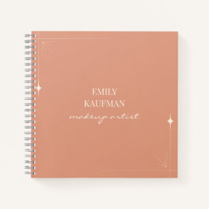 Minimalistisches Beruflich Makeup Artist Business Notizbuch