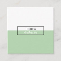 Minimalistisches berufliches einfaches klares Grün