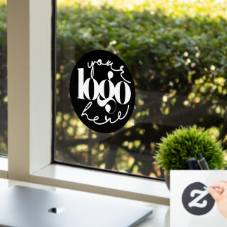 Minimalistisches Berufliches Firmenlogo Fensteraufkleber