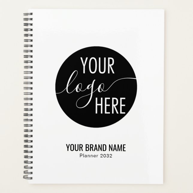 Minimalistisches Berufliches Firmenlogo Planer (Vorderseite)