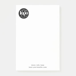 Minimalistisches Berufliches Firmenlogo Post-it Klebezettel