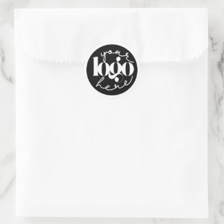 Minimalistisches Berufliches Firmenlogo Runder Aufkleber