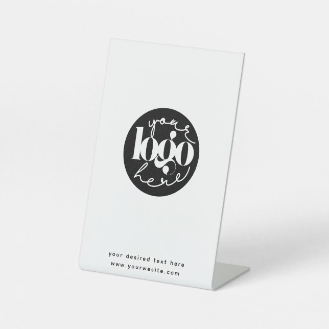 Minimalistisches Berufliches Firmenlogo Sockelschild (Vorderseite)