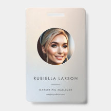 Minimalistisches berufliches Marketing Foto Silber