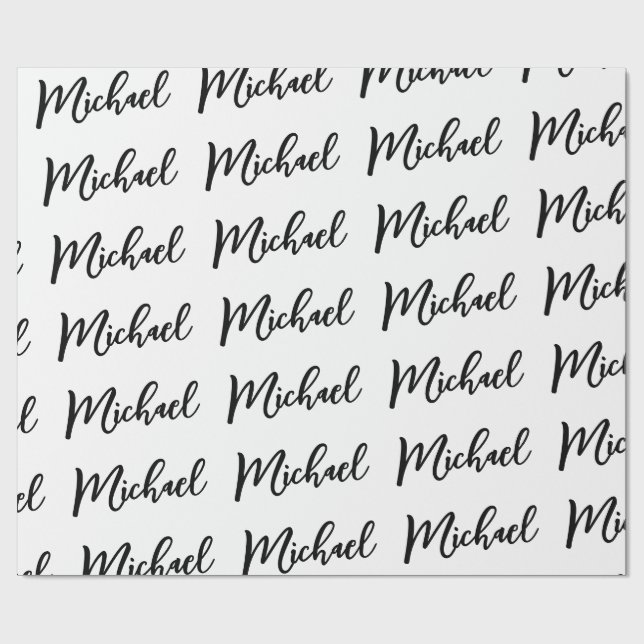 Minimalistisches Berufliches Modernes Elegantes Geschenkpapier (Flach)