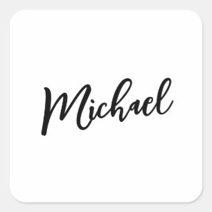 Minimalistisches Berufliches Modernes Elegantes Quadratischer Aufkleber