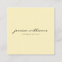 Minimalistisches Berufliches Pastell-Gelb