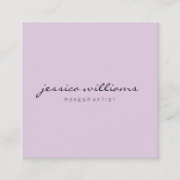 Minimalistisches Berufliches Pastell Lila