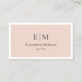 Minimalistisches Berufliches Rosa Visitenkarte