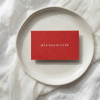 Minimalistisches berufliches Rot