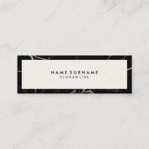 Minimalistisches berufliches schwarzes mini visitenkarte