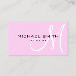 Minimalistisches Berufliches Shampoo-Monogramm Visitenkarte