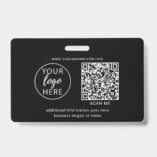 Minimalistisches Black Business-Logo Ausweis