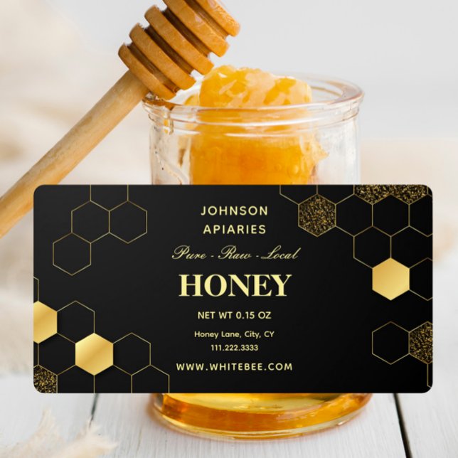 Minimalistisches Black Gold Honey (Von Creator hochgeladen)