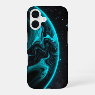Minimalistisches Black Phone Case mit modernem Rot iPhone 16 Hülle