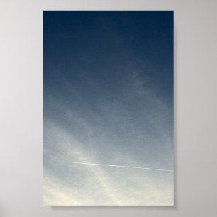 Minimalistisches Blau Himmel Fotografie Fine Art P Poster