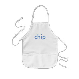 Minimalistisches Blau Personalisiert Kinderschürze