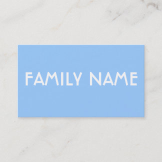 Minimalistisches Blau Visitenkarte