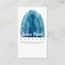 minimalistisches blau-weißes Aquarelldesign