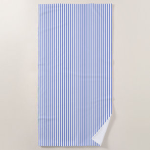 Minimalistisches blaues Cabana Stripes Badetuch